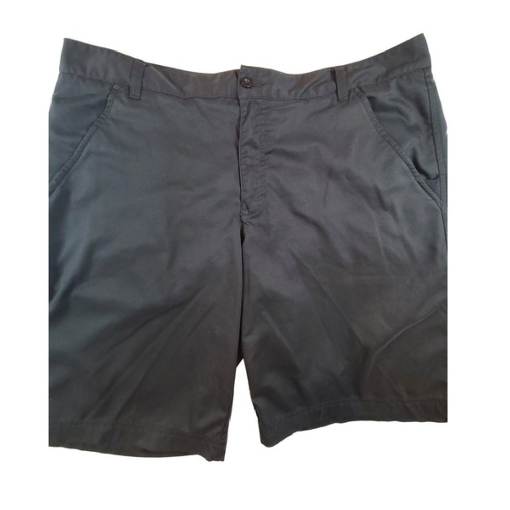 FILA Sport Golf Mens 38 Black Flat Front Shorts 10 Inch Inseam Athletic